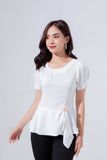  ÁO PEPLUM PHỐI HOA 5652 