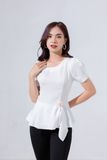  ÁO PEPLUM PHỐI HOA 5652 