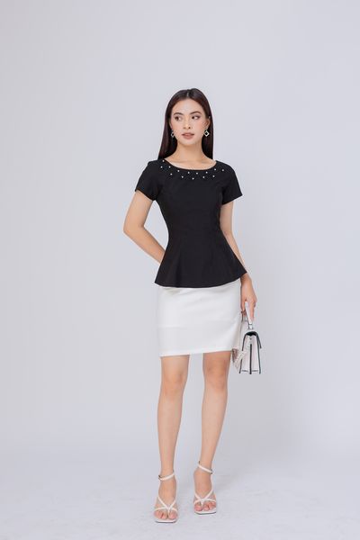  ÁO PEPLUM KẾT HOA 5678 