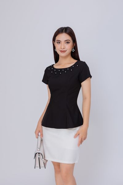  ÁO PEPLUM KẾT HOA 5678 