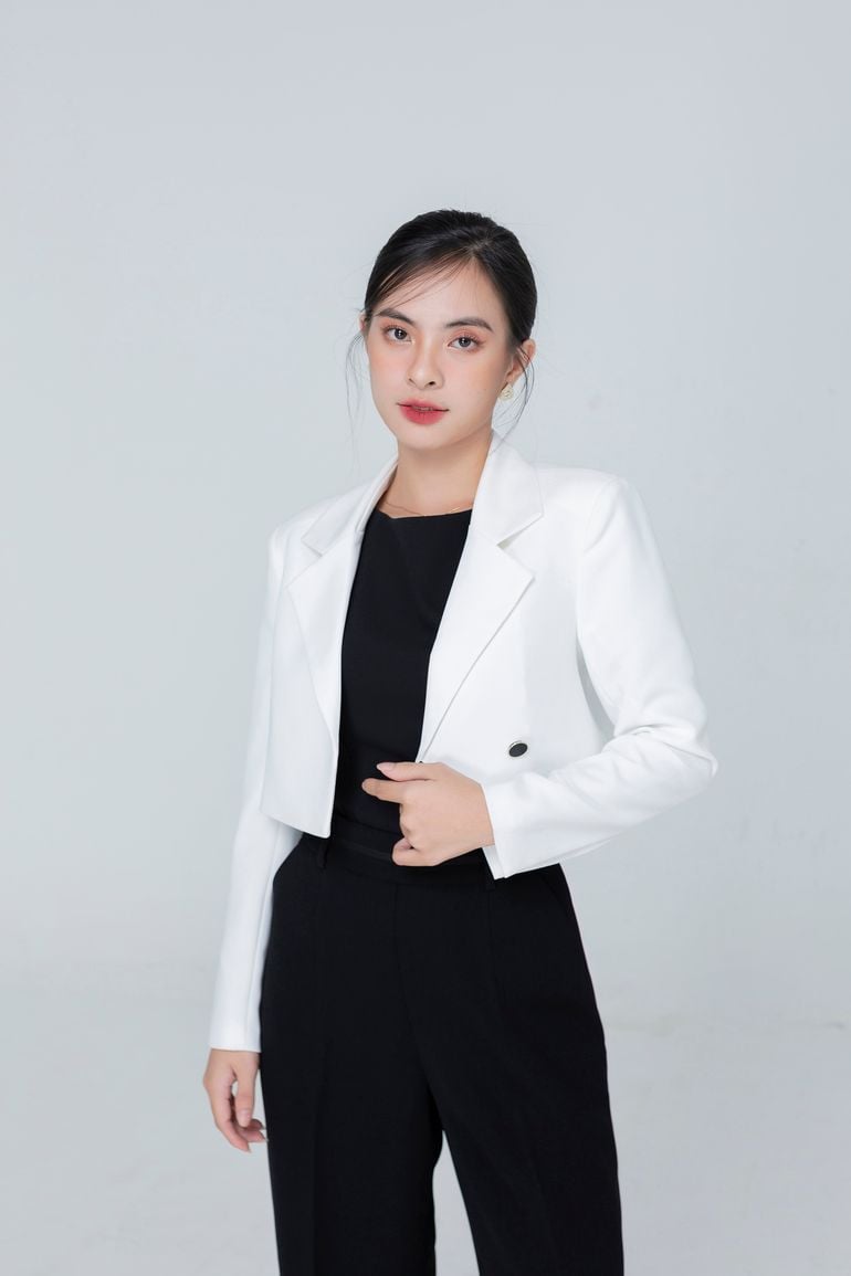 ÁO VEST VÂN VẢI GAI XANH ĐÁ
