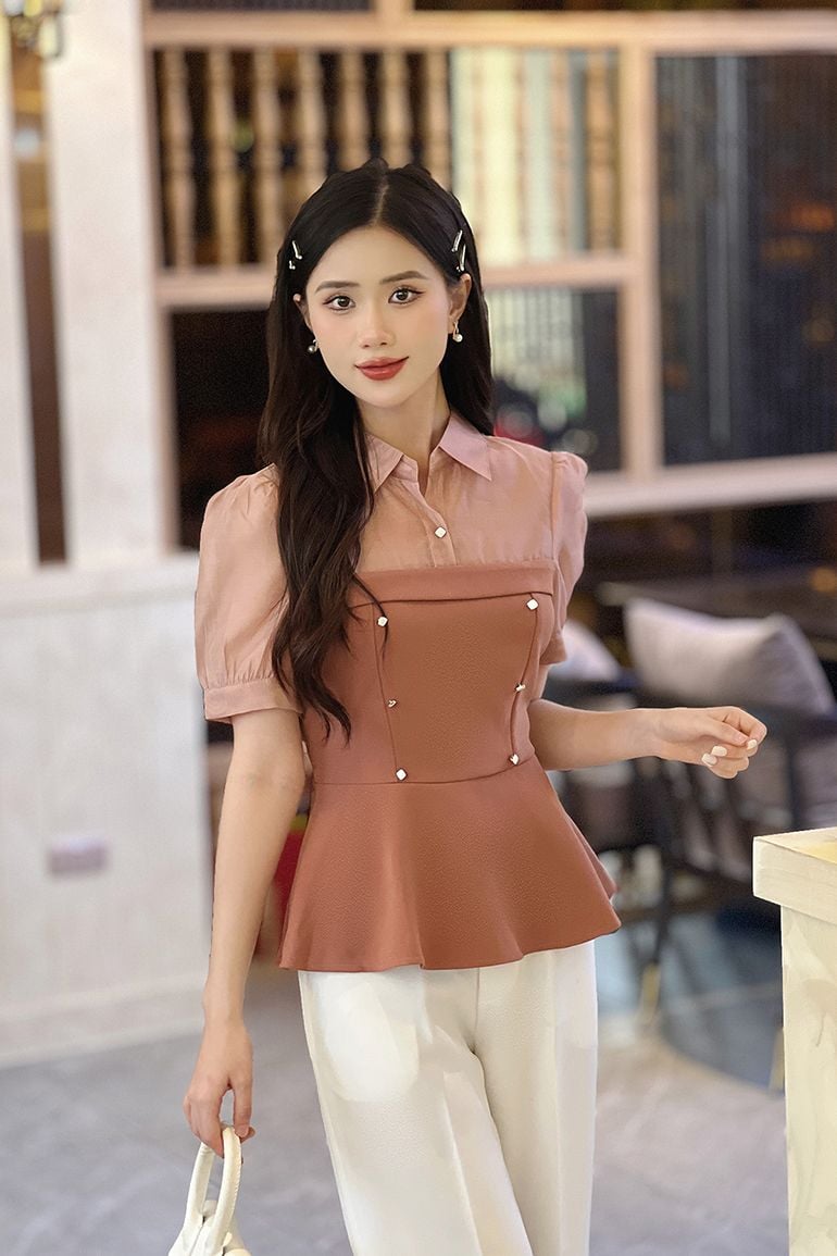  ÁO PEPLUM THANH LỊCH 5762 