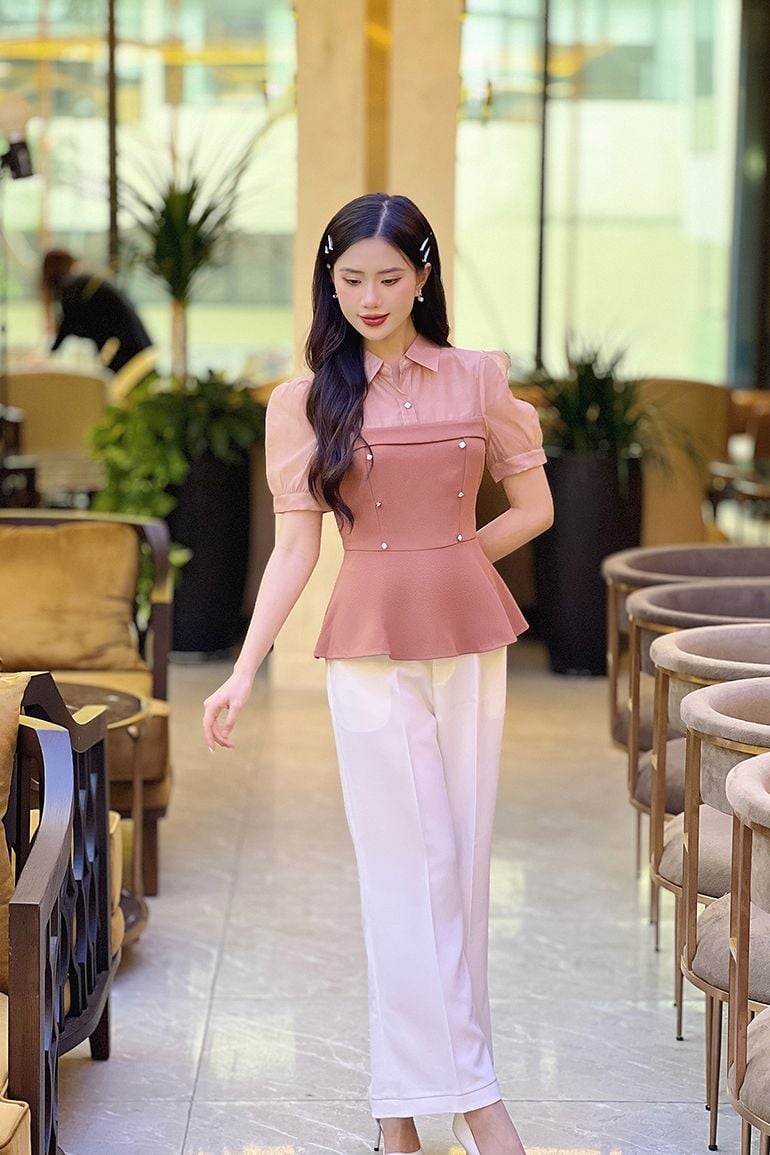  ÁO PEPLUM THANH LỊCH 5762 