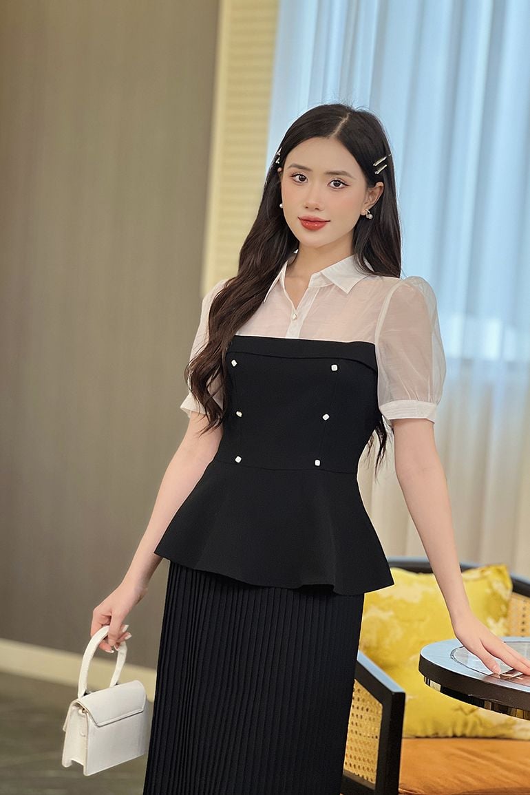  ÁO PEPLUM THANH LỊCH 5762 