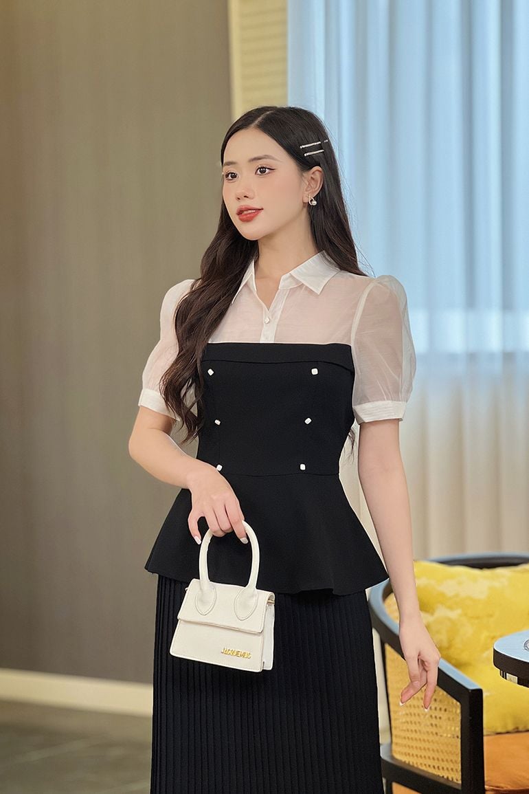  ÁO PEPLUM THANH LỊCH 5762 