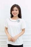  ÁO KIỂU HOA HỒNG 5515 