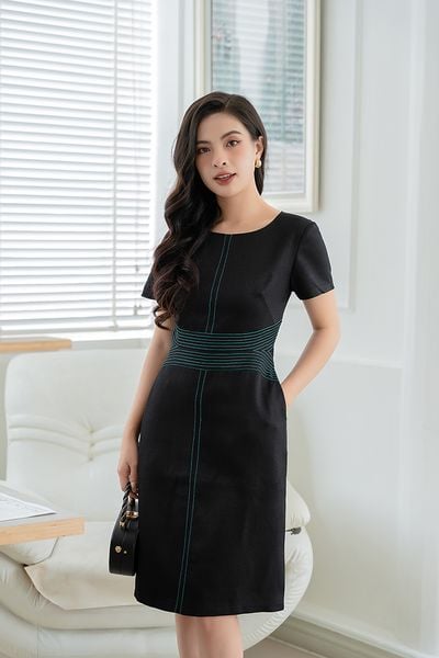  ĐẦM VIỀN CHỈ NỔI SANG TRỌNG 3487 