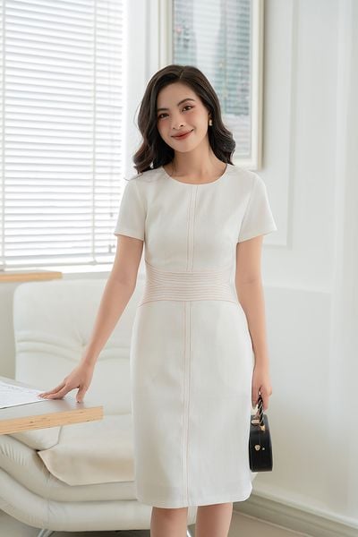  ĐẦM VIỀN CHỈ NỔI SANG TRỌNG 3487 