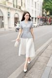  ÁO PEPLUM XẾP LY 5674 