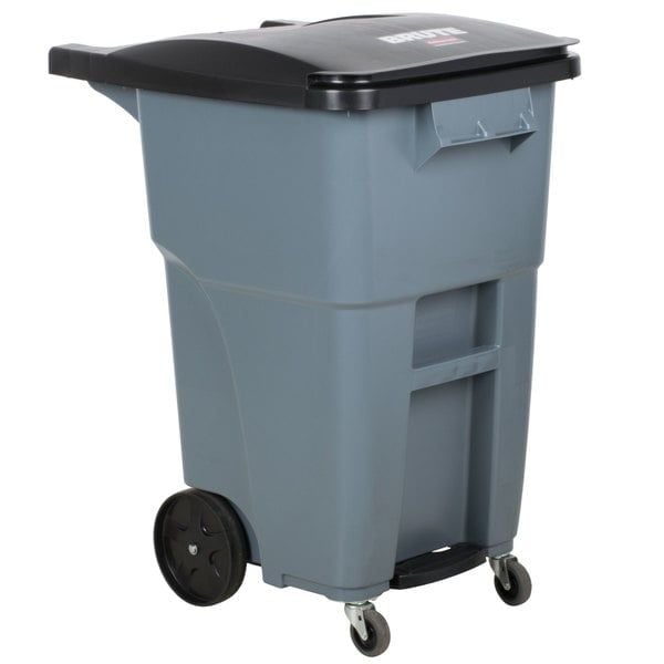  Thùng rác đạp chân 4 bánh xe 189 Lít 