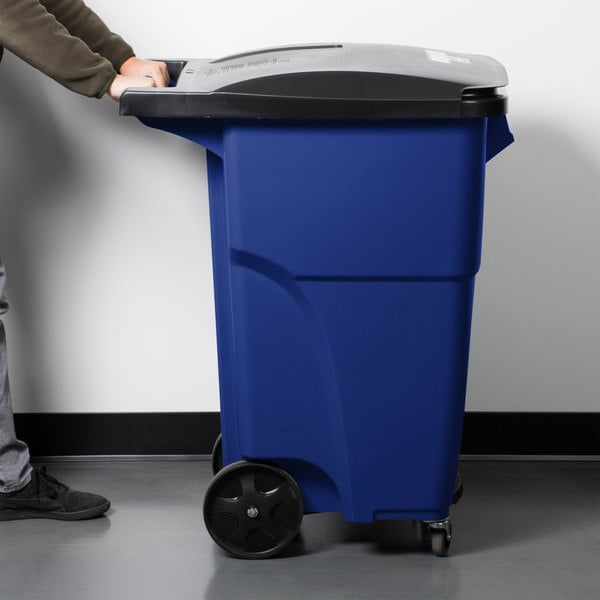  Thùng rác đạp chân 4 bánh xe 189 Lít 