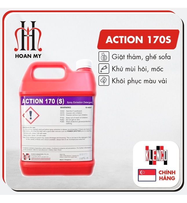  Hóa chất giặt thảm/ghế đệm ít bọt Action 170S 