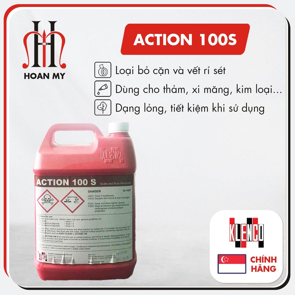  Hóa chất tẩy bẩn Action 100S 