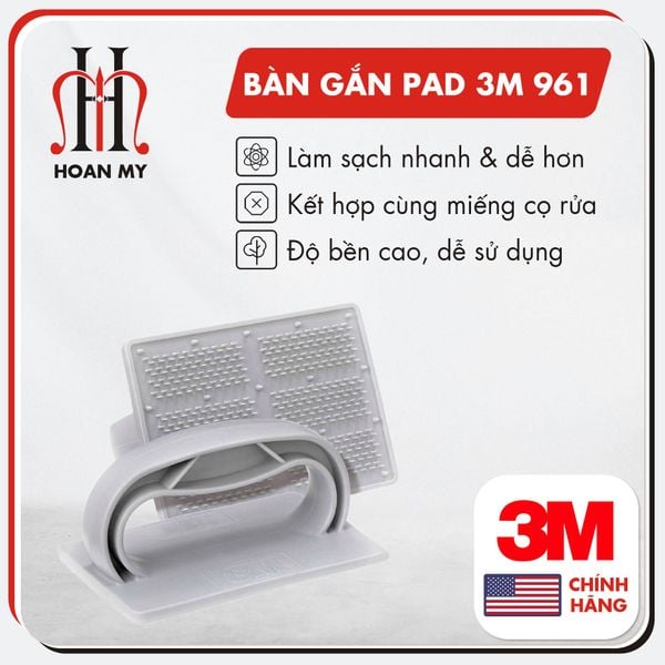 Bàn gắn miếng chùi rửa cầm tay 3M 