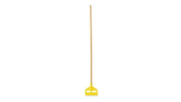  Cán cây lau sàn ướt kèm kẹp giẻ cán gỗ Rubbermaid 