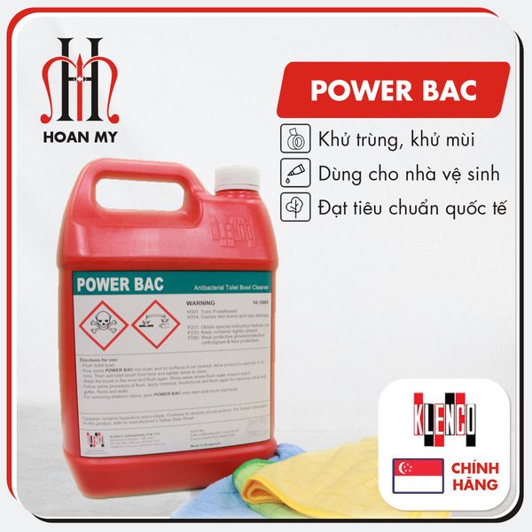  Hóa chất khử mùi và lau sạch bồn cầu Power Bac 