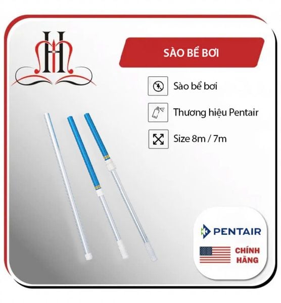  Sào nhôm vệ sinh hồ bơi Pentair 