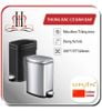  Thùng rác inox 6 lít đạp chân 