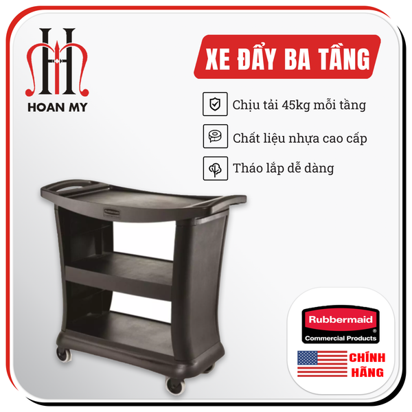  Xe đẩy nhà hàng Rubbermaid FG9T6800BLA 