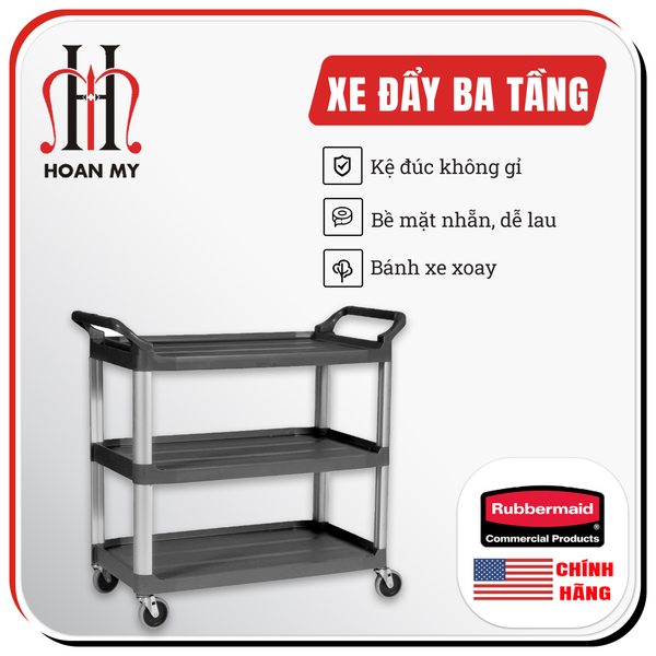  Xe đẩy phục vụ Rubbermaid FG342488BLA 