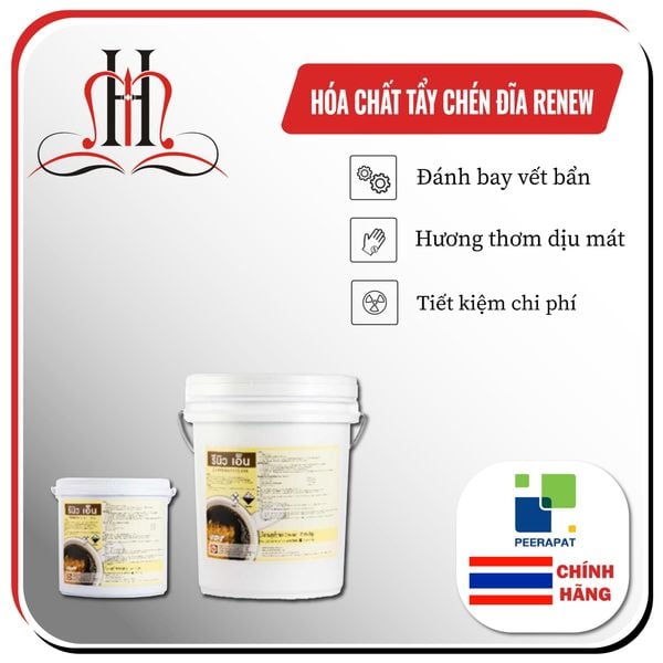  Hóa chất tẩy vết ố vàng trên chén đĩa RENEW 