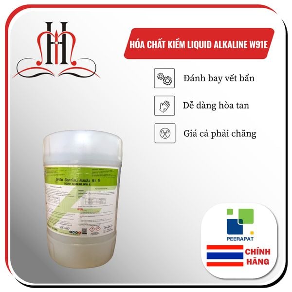  Hóa chất làm tăng nồng độ kiềm trong quá trình giặt chính 