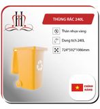 Thùng rác nhựa 240 lít
