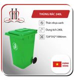 Thùng rác nhựa 240 lít