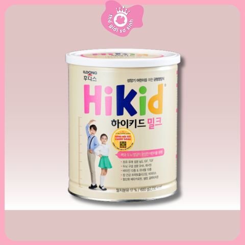 Hikid sữa Hàn hộp 600g Bò và Dê