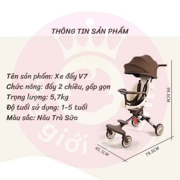 Xe Đẩy 2 Chiều V7