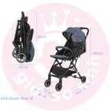 Xe Đẩy C3A Gluck 3 Tư Thế Ngồi/Nằm/Ngả 0-3 Tuổi ( Navy,Xanh rêu ,Xám , đen)