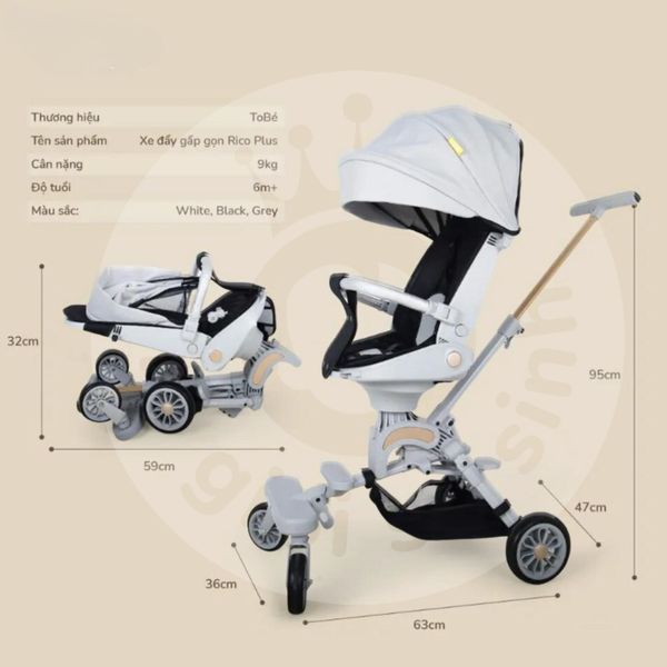 Tobe Xe Đẩy Rico Plus 8106