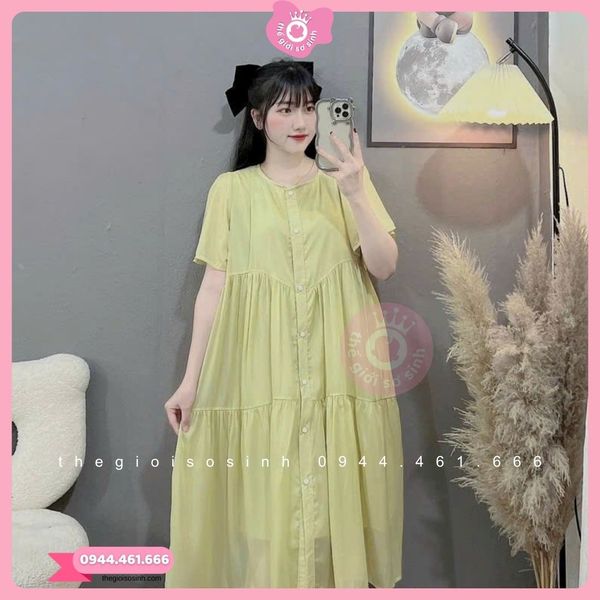 Đầm bầu phong cách Hàn Quốc