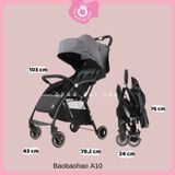 Xe Đẩy Baobaohao A10 1 chiều, 3 tư thế, chính hãng
