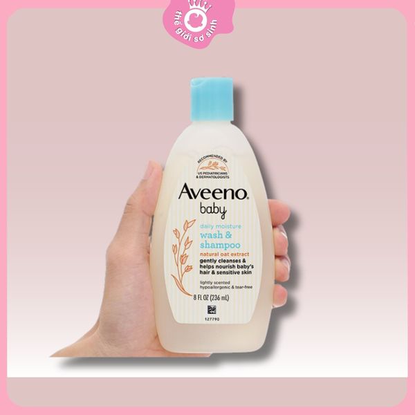 Sữa tắm gội toàn thân cho bé Aveeno Baby Lightly Scented 236ml