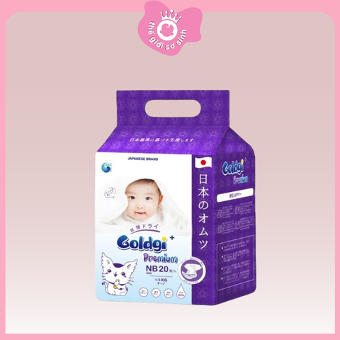 TÃ DÁN GOLDGI+ NB20 – HÀNG NHẬT CAO CẤP CHO BÉ SƠ SINH
