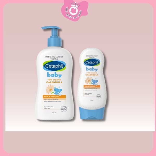 Sữa tắm gội tinh chất hoa cúc Cetaphil 230ml và 400ml Cho Bé