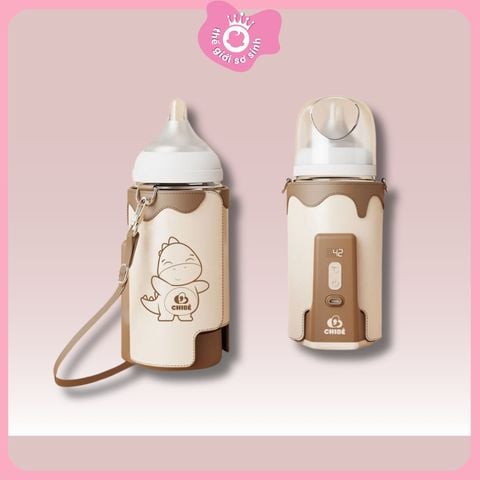 (Tặng dây đeo trên live) Máy Hâm Sữa Di Động Chibe WARM 3- bảo hành 18 tháng
