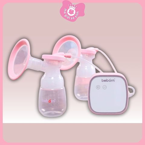 (Deal tiết kiệm) Máy hút sữa điện đôi Beborn BP001 / BP002/ BP003HP  cho mẹ - bảo hành 1 năm