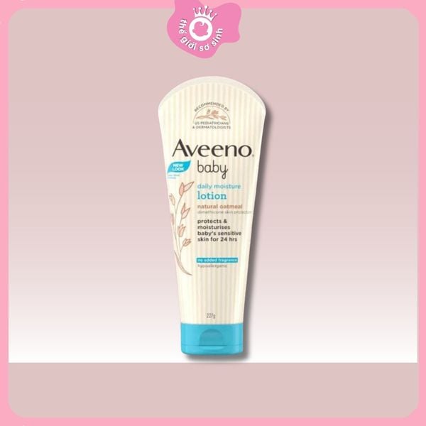 Kem/ Sữa Dưỡng Ẩm cho da mặt và body bé sơ sinh Aveeno 227g