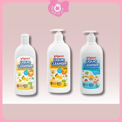 Dung dịch rửa bình sữa, phụ kiện & rau củ PIGEON P Cho Bé