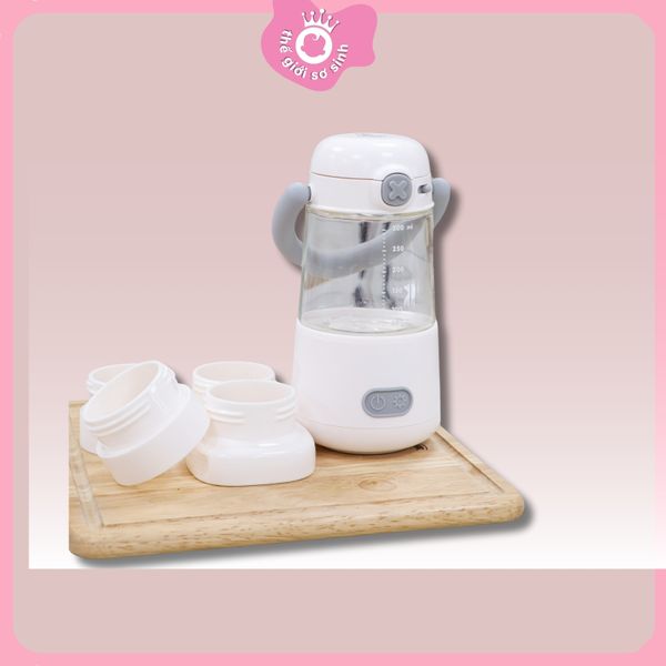 (Tặng bình thủy tinh và 4 cổ nối) Máy hâm sữa di động Moaz MB069/ bảo hành 1 năm lỗi 1 đổi 1