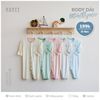 Hrnee Body Dài Modal Organic có bao tay lật, cho bé 0-9M