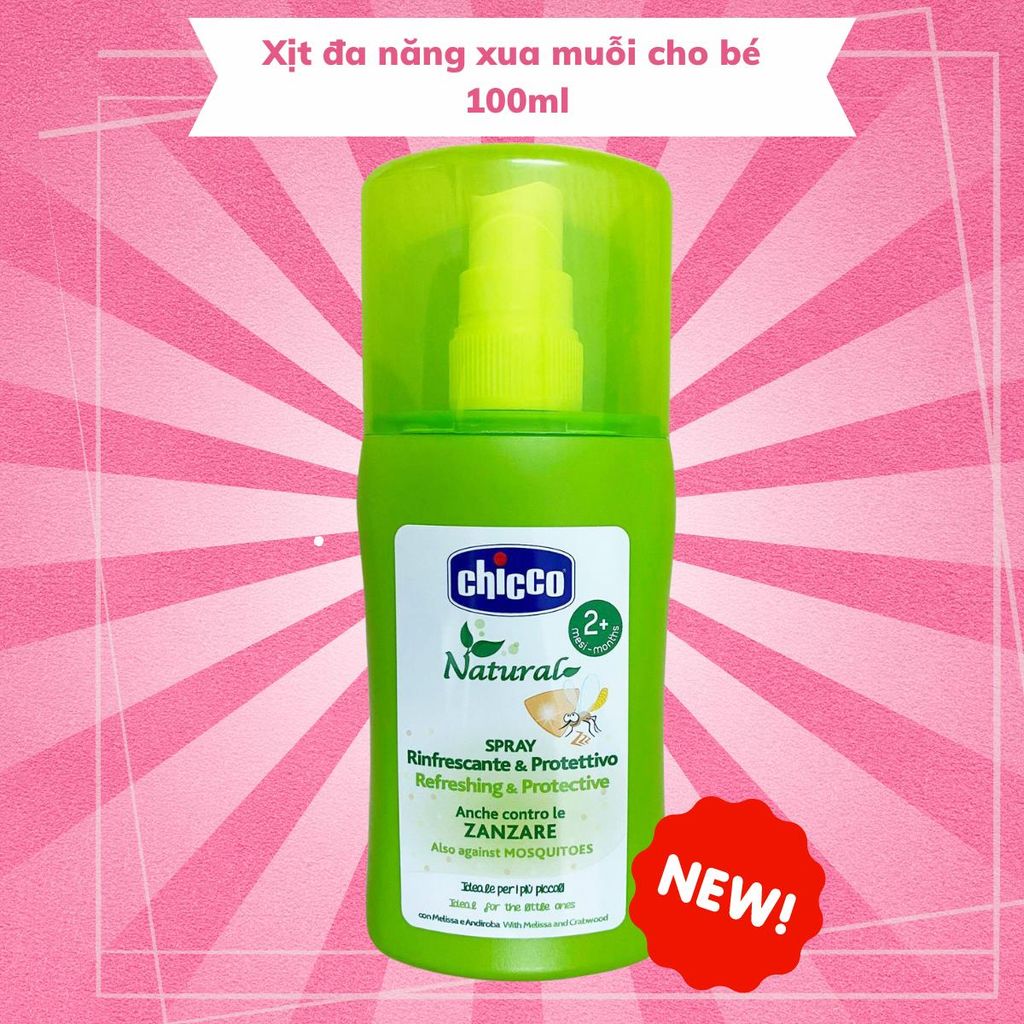  Xịt đa năng xua muỗi cho bé sơ sinh Chic.co 100ml 