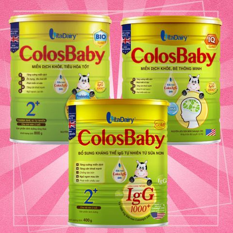 Sữa công thức Colosbaby BIO-IQ và GOLD lon 800g / date mới