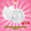 Set 2 phễu hứng sữa rảnh tay Chibe, có đệm silicon tự hít vào ngực