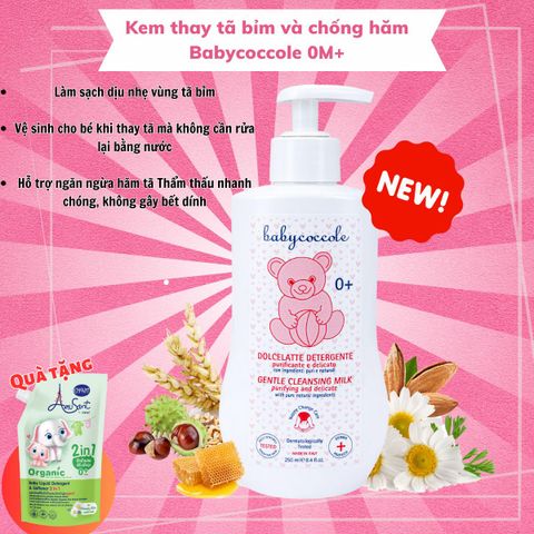 (Mua 1 tặng 1)Kem thay tã và chống hăm Babycocco 250ml 0M+ Cho Bé