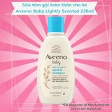 Sữa tắm gội toàn thân cho bé Aveeno Baby Lightly Scented 236ml