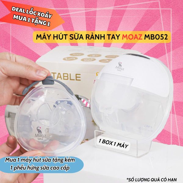 Máy hút sữa không dây Moaz MB052 - Bảo hành 1 năm lỗi 1 đổi 1