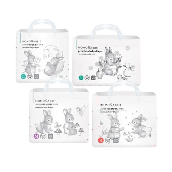 Tã dán và quần MoMoRabbit vải 3D không dệt